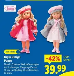 Lidl Bayer Design Puppe Angebot