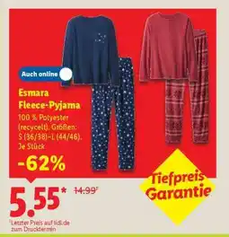 Lidl Esmara Fleece-Pyjama Angebot
