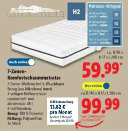 Lidl 7-Zonen-Komfortschaummatratze Angebot