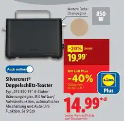 Lidl SILVERCREST Doppelschlitz-Toaster Angebot