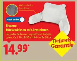 Lidl Livarno Rückenkissen mit Armlehnen Angebot