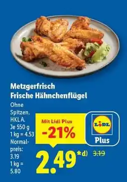 Lidl Metzgerfrisch Frische Hähnchenflügel Angebot