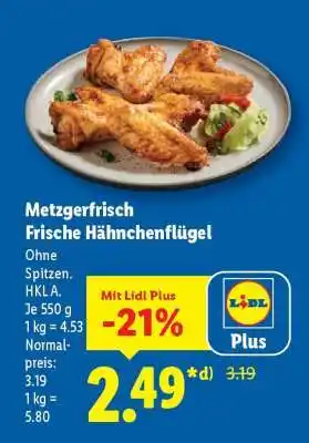 Lidl Metzgerfrisch Frische Hähnchenflügel Angebot