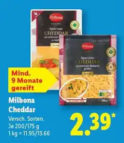 Lidl Milbona Cheddar Angebot