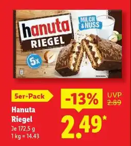 Lidl hanuta Riegel Angebot