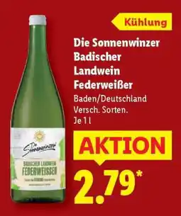 Lidl Die Sonnenwinzer Badischer Landwein Federweißer Angebot