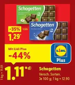 Lidl Schogetten Angebot