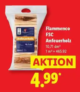 Lidl Flammenco FSC Anfeuerholz Angebot