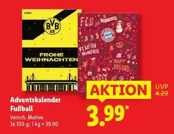 Lidl Adventskalender Fußball Angebot