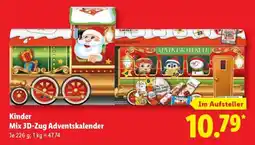 Lidl Kinder Mix 3D-Zug Adventskalender Angebot