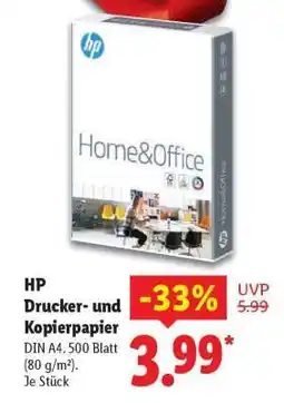 Lidl HP Drucker- und Kopierpapier Angebot