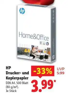 Lidl HP Drucker- und Kopierpapier Angebot
