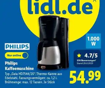 Lidl PHILIPS Kaffeemaschine Angebot