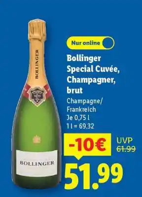 Lidl Bollinger Special Cuvée, Champagner, brut Angebot