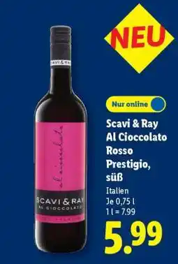 Lidl Scavi & Ray Al Cioccolato Rosso Prestigio, süß Angebot
