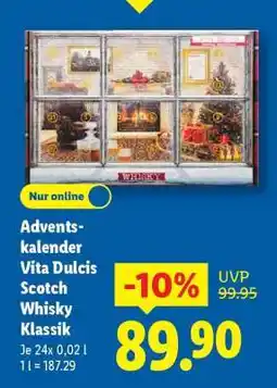 Lidl Adventskalender Vita Dulcis Scotch Whisky Klassik Angebot