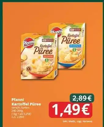 Famila Nord Ost PFANNI Kartoffel-Püree Angebot