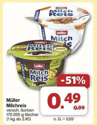 Famila Nord Ost Müller Milchreis Angebot
