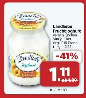 Famila Nord Ost LANDLIEBE Fruchtjoghurt Angebot