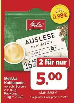 Famila Nord Ost Melitta Kaffeepads Angebot