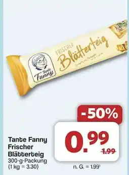 Famila Nord Ost Tante Fanny frischer Blätterteig Angebot