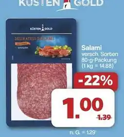 Famila Nord Ost Küsten Gold Delikatess Salami Angebot