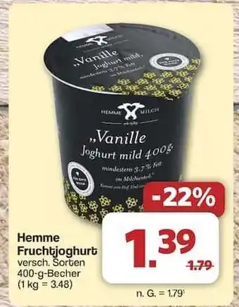 Famila Nord Ost Hemme Fruchtjoghurt Angebot
