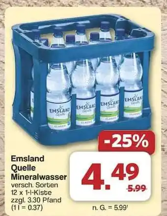 Famila Nord Ost Emsland Quelle Mineralwasser Angebot