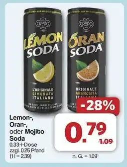 Famila Nord Ost Lemon-, Oran-, oder Mojito Soda Angebot