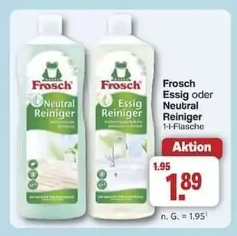 Famila Nord Ost Frosch Essig oder Neutral Reiniger Angebot