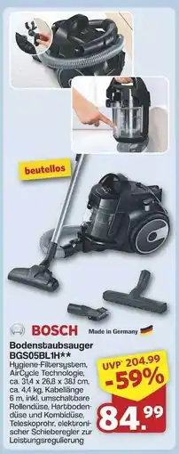 Famila Nord Ost Bodenstaubsauger BOSCH BGS05BL1H Angebot