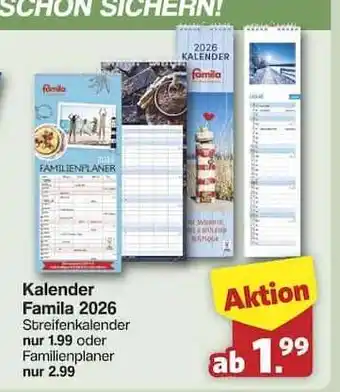 Famila Nord Ost Kalender Famila 2026 Angebot