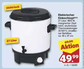 Famila Nord Ost Elektrischer Einkochtopf Angebot