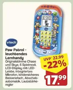 Famila Nord Ost Paw Patrol - leuchtendes Lernhandy Angebot