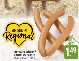 Edeka Hofglück Wiener-/Saiten-Würstchen Angebot