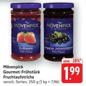 Edeka Mövenpick Gourmet-Frühstück Fruchtaufstriche Angebot