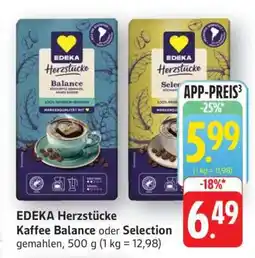 Edeka EDEKA Herzstücke Kaffee Balance oder Selection Angebot