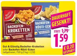 Edeka Gut & Günstig Backofen-Kroketten oder Backofen-Rösti-Ecken Angebot