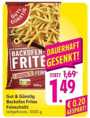 Edeka Gut & Günstig Backofen Frites Feinschnitt Angebot