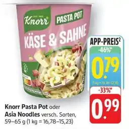 Edeka Knorr Pasta Pot oder Asia Noodles Angebot