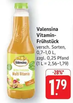Edeka Valensina Vitamin-Frühstück Angebot
