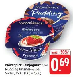 Edeka Mövenpick Feinjoghurt oder Pudding intense Angebot