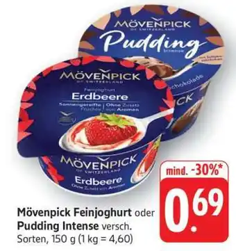 Edeka Mövenpick Feinjoghurt oder Pudding intense Angebot