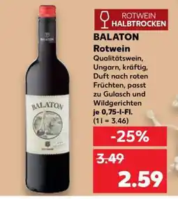 Kaufland BALATON Rotwein Angebot