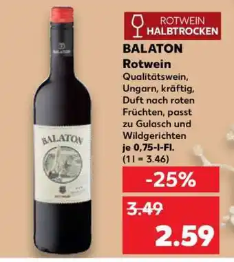 Kaufland BALATON Rotwein Angebot