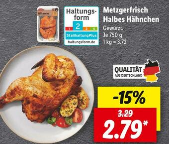 Lidl Metzgerfrisch halbes hähnchen Angebot