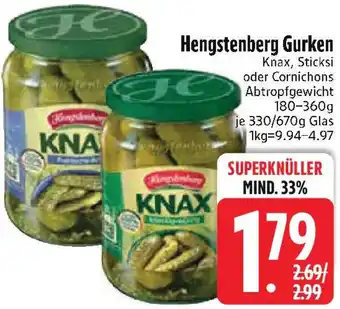 Edeka Hengstenberg Gurken Angebot