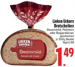 Edeka Lieken Urkorn Brotscheiben Angebot
