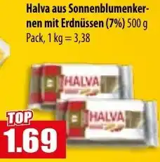 Mix Markt Halva aus Sonnenblumenkernen mit Erdnüssen Angebot