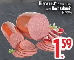 Edeka Bierwurst oder Kochsalami Angebot